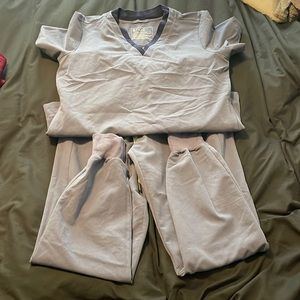 Light blue Figs scrub set